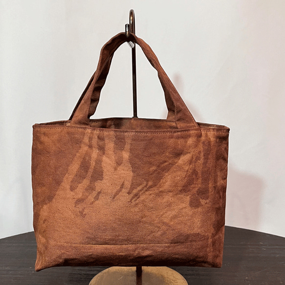 お散歩柿渋染めミニバッグ22077 ハンドバッグ 布一途 通販 14596464