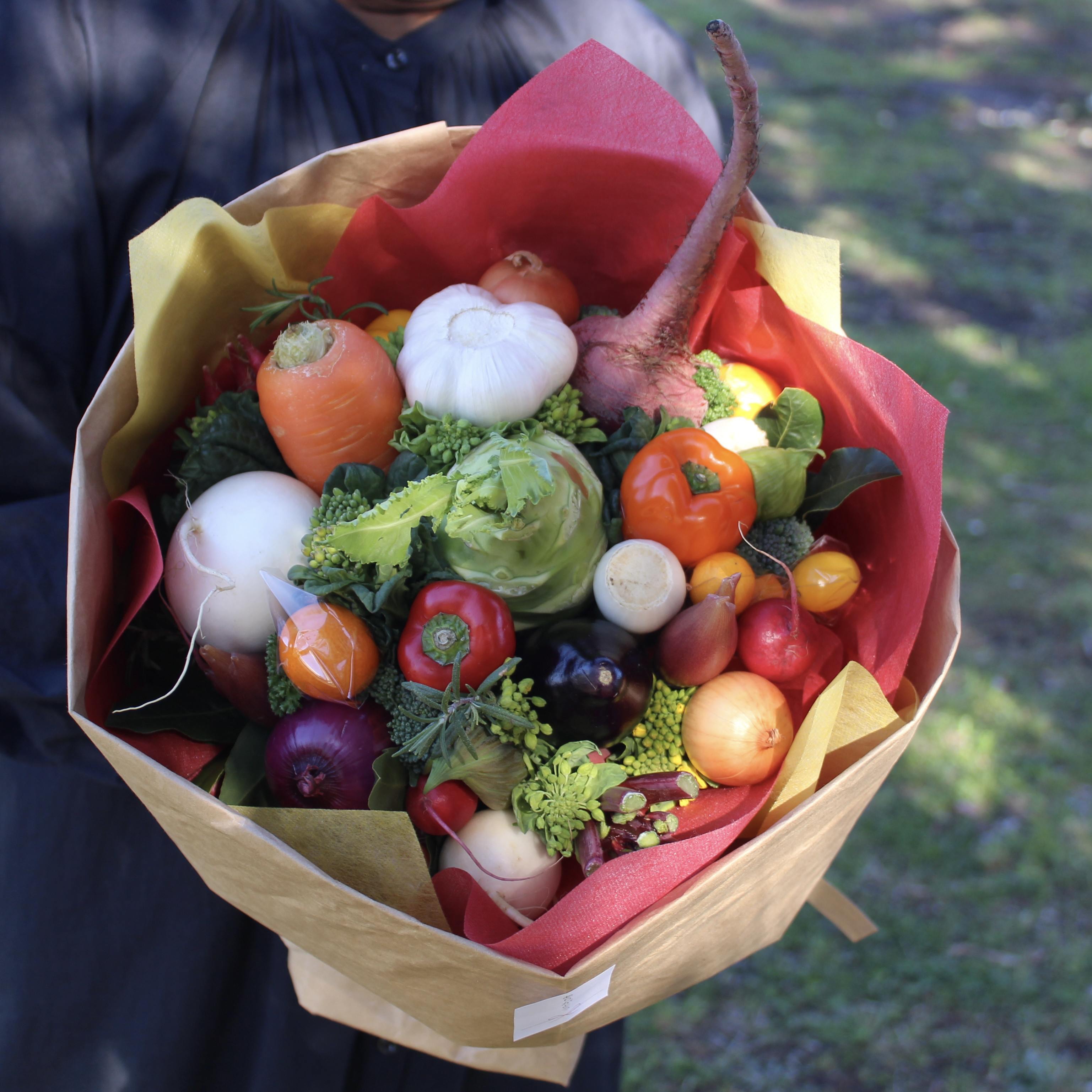 【いろいろ野菜のブーケ R3】食いしん坊のブーケシリーズ