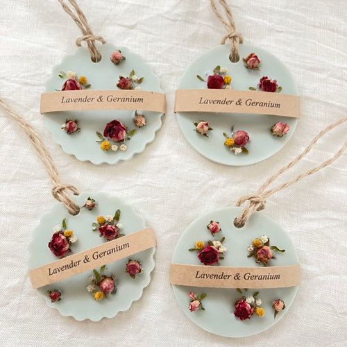 つるばらのアロマサシェ 天然精油香る アロマワックスサシェ ⌘香りが