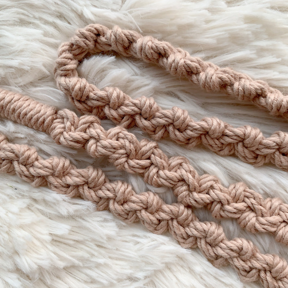 新色追加『再販94』マクラメスマホショルダー スマホショルダー スマホストラップ 6枚目の画像