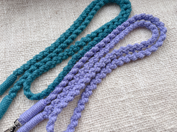 新色追加『再販94』マクラメスマホショルダー スマホショルダー スマホストラップ 9枚目の画像