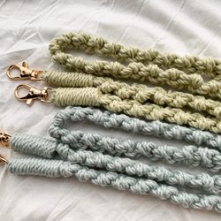 新色追加『再販94』マクラメスマホショルダー スマホショルダー スマホストラップ 8枚目の画像