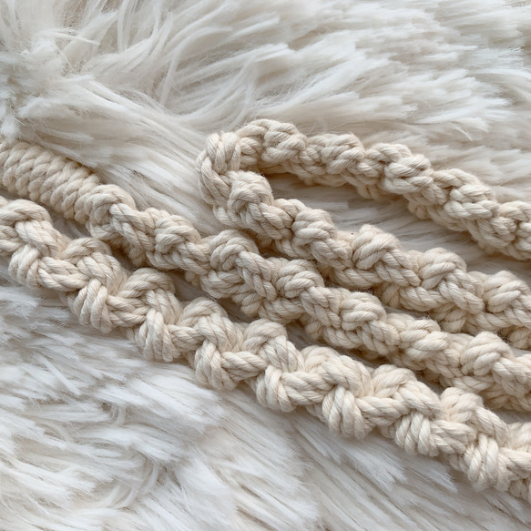 新色追加『再販94』マクラメスマホショルダー スマホショルダー スマホストラップ 4枚目の画像