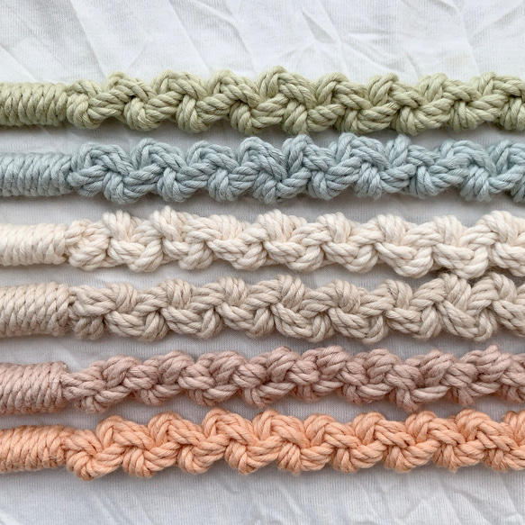 新色追加『再販94』マクラメスマホショルダー スマホショルダー スマホストラップ 2枚目の画像