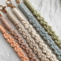 新色追加『再販94』マクラメスマホショルダー スマホショルダー スマホストラップ 3枚目の画像