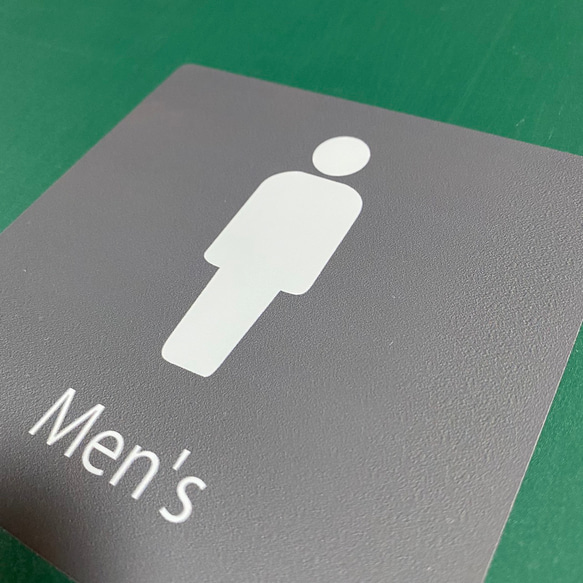 【男性・男子・トイレ・レストルーム】男性用トイレに貼って便利！シンプルなのがお洒落♪Men‘ｓトイレサイン色付きシール！ 6枚目の画像