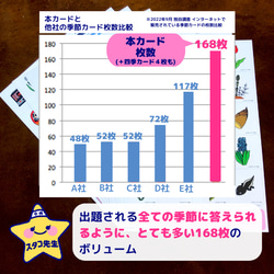 小学校受験　季節カード　きせつカード　季節のお勉強・問題 3枚目の画像