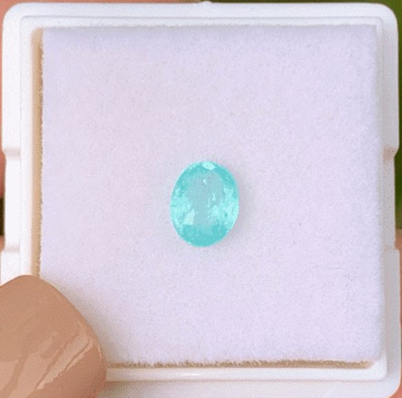 N.9079 美しく大型のパライバトルマリン0.63Ct 期間限定販売 原産地 