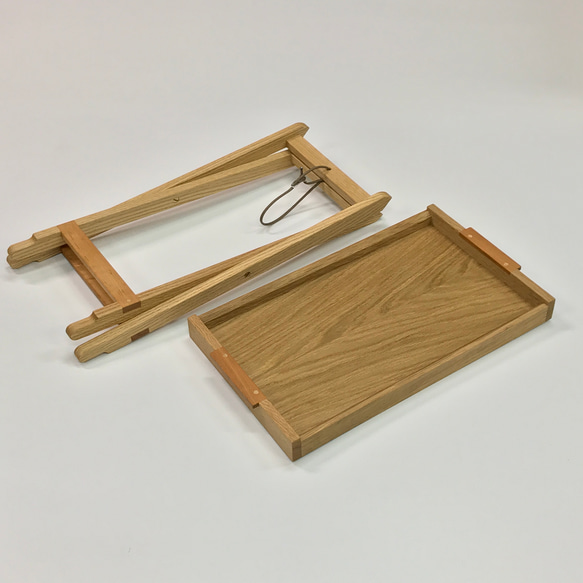 トレイテーブル　ブックマッチ 