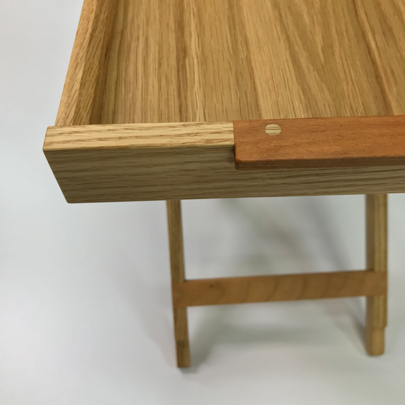 トレイテーブル　ブックマッチ 