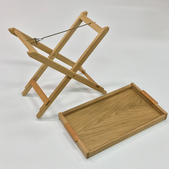 トレイテーブル　ブックマッチ 