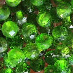 天然石✿小粒クロムダイオプサイト ラウンドカット約3mm☆10粒 2枚目の画像