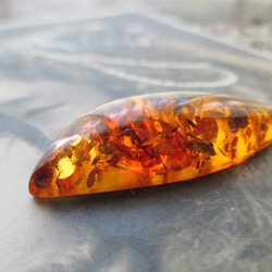 *♥*Natural Baltic Amber Cabochon Cognac Unique Piece*♥* 7枚目の画像