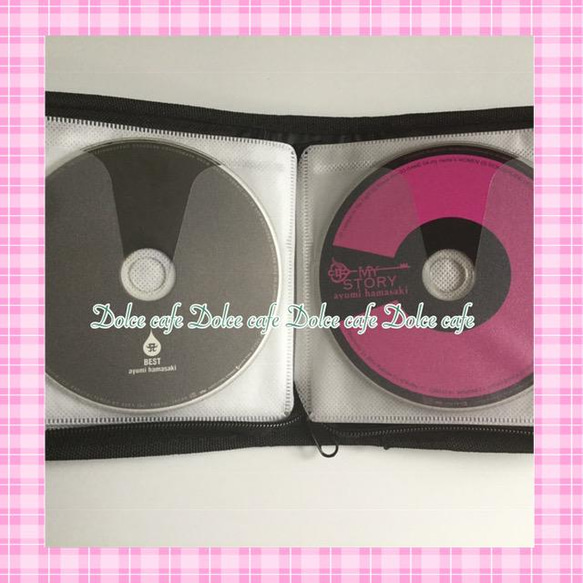 Dolce★北欧リーフ柄DVD/CDメディアケース★くすみカラー３点セット 8枚目の画像