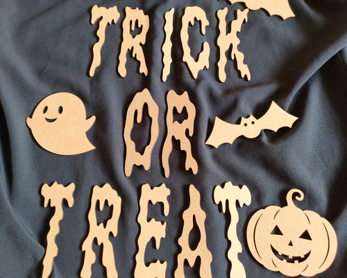 ハロウィン ボード　トリックオアトリート　リバーシブル　イーゼル付　デコバージュ トリック・オア・トリート!おばけとあそぼう!ハロウィン