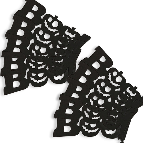 クラフトパンチ ハロウィン BOO 選べる2色 30枚【060】 DIYパーツ