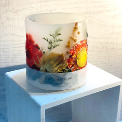 Botanical flower candle(秋) LEDティーライトキャンドル付き 送料無料 2枚目の画像