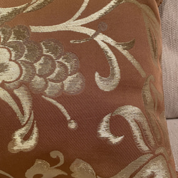 豪華刺繍の袋帯で作った正絹クッションカバー2個セット1650 4枚目の画像