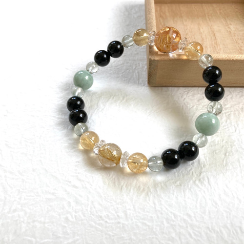 魔除け&繁栄翡翠製龍神モチーフブレスレット｜最強金運・龍神祈祷