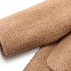 2色　シルク混ウールの上質なハーフコート　ゆったりシルエット【秋冬】キャメル/グレー 11枚目の画像