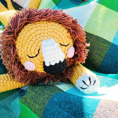 ライオン編みぐるみ 癒し系 ソフト 安心 赤ちゃん/ベビー/子供 出産
