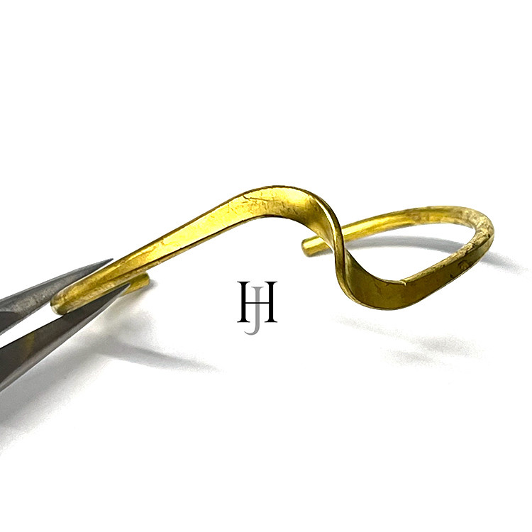 【50個】斜めツイストのバングル【jb15】