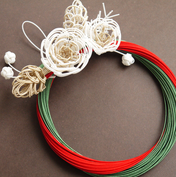 水引のクリスマスリース ローズ【ホワイト】        Ω 人気・おすすめ｜使いやすい・旅行におすすめ 品質保証 全国発送