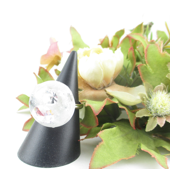 あの雲の中には何があるのだろう。ちょっと甘いクォーツと考えてみる♪(創作リング)SR834 1枚目の画像