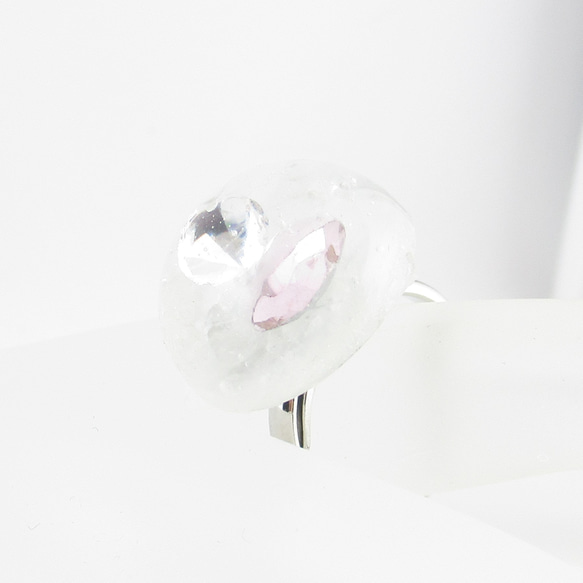 あの雲の中には何があるのだろう。ちょっと甘いクォーツと考えてみる♪(創作リング)SR834 2枚目の画像