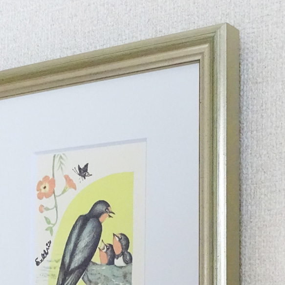 リトグラフ「We'll go over the sea. 」（額付） 3枚目の画像