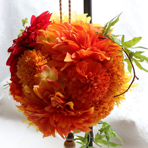 ブーケ　和装　アーティシャルフラワー　造花　前撮り 和装ブーケ ウェディングブーケ 前撮りブーケ アーティ