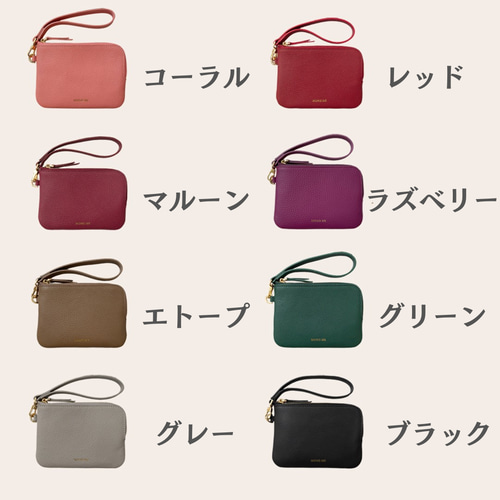 MONOMe Minny レザー キーポーチ キーケース キーチェーン付