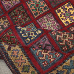 ペルシャ絨毯　シルジャンキリム　オールド手織り絨毯＆キリム　トライバルラグ　ヴィンテージ　94x147cm　＃875 6枚目の画像