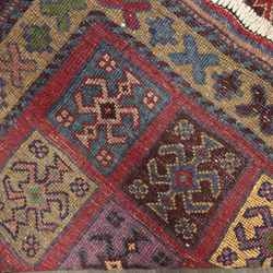ペルシャ絨毯　シルジャンキリム　オールド手織り絨毯＆キリム　トライバルラグ　ヴィンテージ　94x147cm　＃875 8枚目の画像
