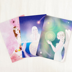 人魚・女神・天使のポストカードセット 1枚目の画像