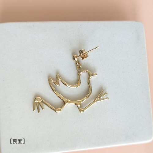 南の島の走る鳥モチーフ *シロハラクイナ* 片耳売り (ピアス