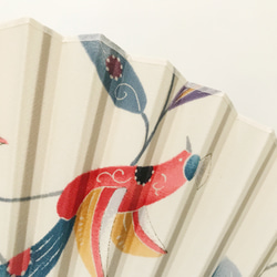 【受注制作】着物扇子　アンティークの絹の着物使用　日本の京都の職人が手仕事で制作　オンリーワン　プレゼントに最適 #56 5枚目の画像