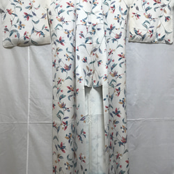 【受注制作】着物扇子　アンティークの絹の着物使用　日本の京都の職人が手仕事で制作　オンリーワン　プレゼントに最適 #56 9枚目の画像
