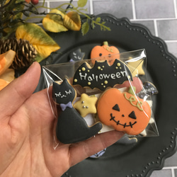 まだ間に合う！ハロウィン☆バラ配りに最適♪バター不使用アイシングクッキー☆クリックポスト送料２００円♪８個まで同梱可能 2枚目の画像