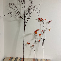 [送料込み] (大)枝物　紅葉　フェイクグリーン　枯枝　人工植物　3本セット　 7枚目の画像