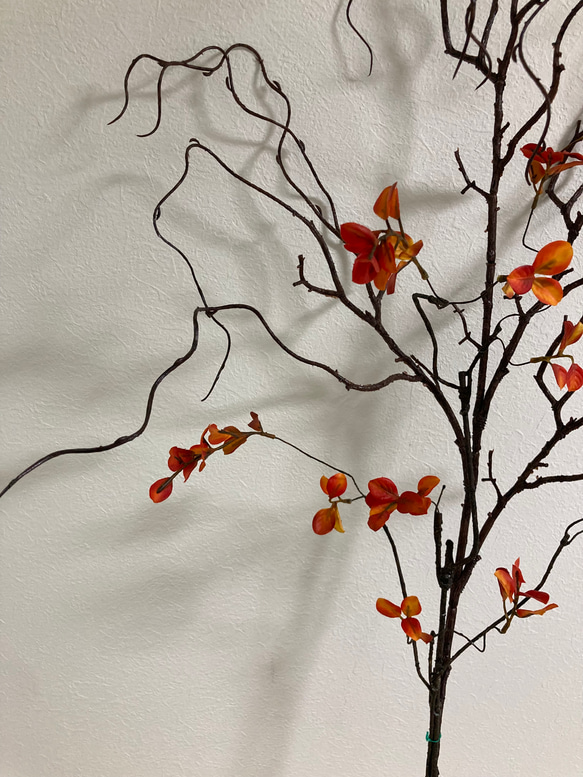 [送料込み] (大)枝物　紅葉　フェイクグリーン　枯枝　人工植物　3本セット　 4枚目の画像