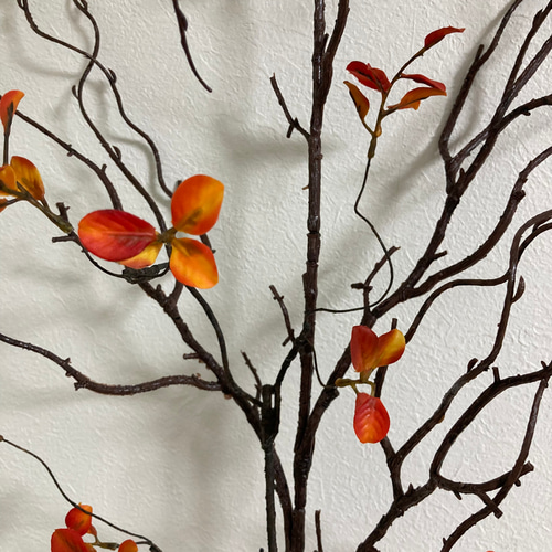 送料込み] (大)枝物 紅葉 フェイクグリーン 枯枝 人工植物 3本セット