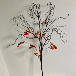 [送料込み] (大)枝物　紅葉　フェイクグリーン　枯枝　人工植物　3本セット　 5枚目の画像