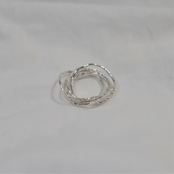 シルバー　ウェーブ5連の指輪　－155－ 3枚目の画像