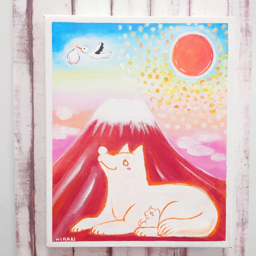 【原画】いぬのキャンバスイラスト F0号キャンバス 原画 emotional - 13's Art | minne byGMOペパボ