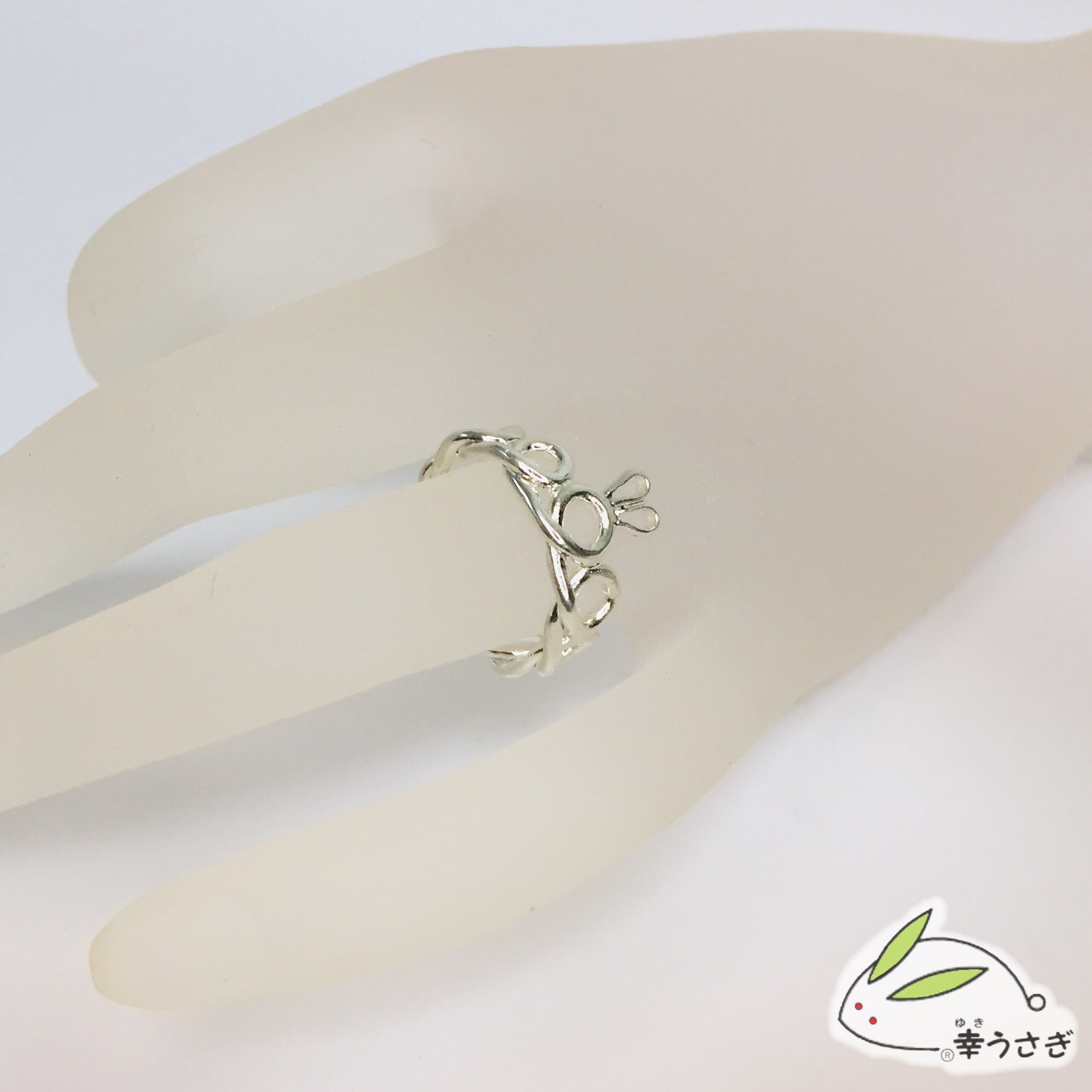 うさ耳 ぐるぐる リング（sv925）