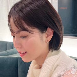 【0.95gの軽さ！】痛くないイヤリング。アレルギー対応◎Teardrop earrings S 8枚目の画像