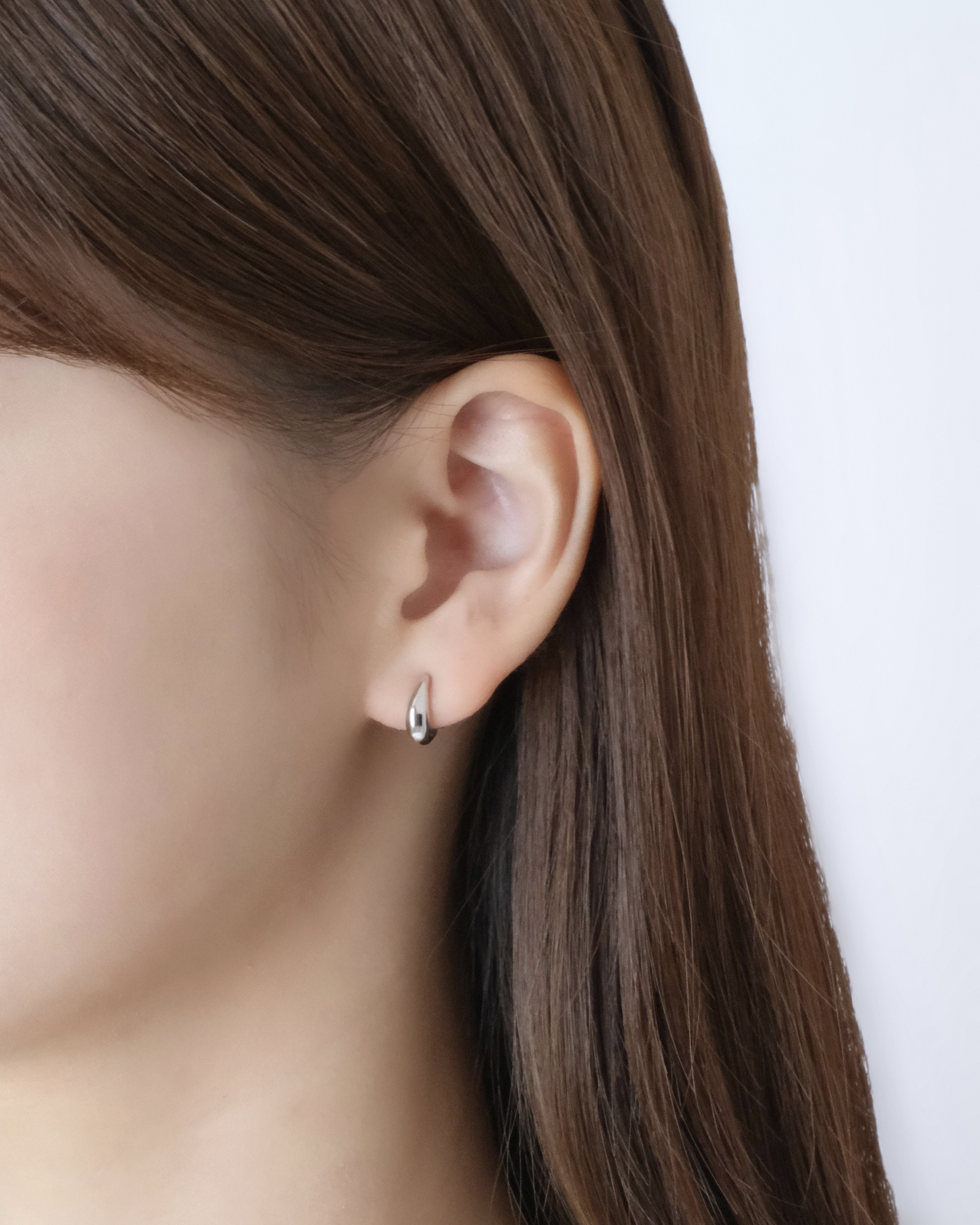 【0.95gの軽さ！】痛くないイヤリング。アレルギー対応◎Teardrop earrings S