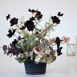 チョコレートコスモスのアレンジ アートフラワー HANANEKO 通販