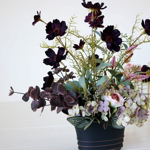 チョコレートコスモスのアレンジ アートフラワー HANANEKO 通販